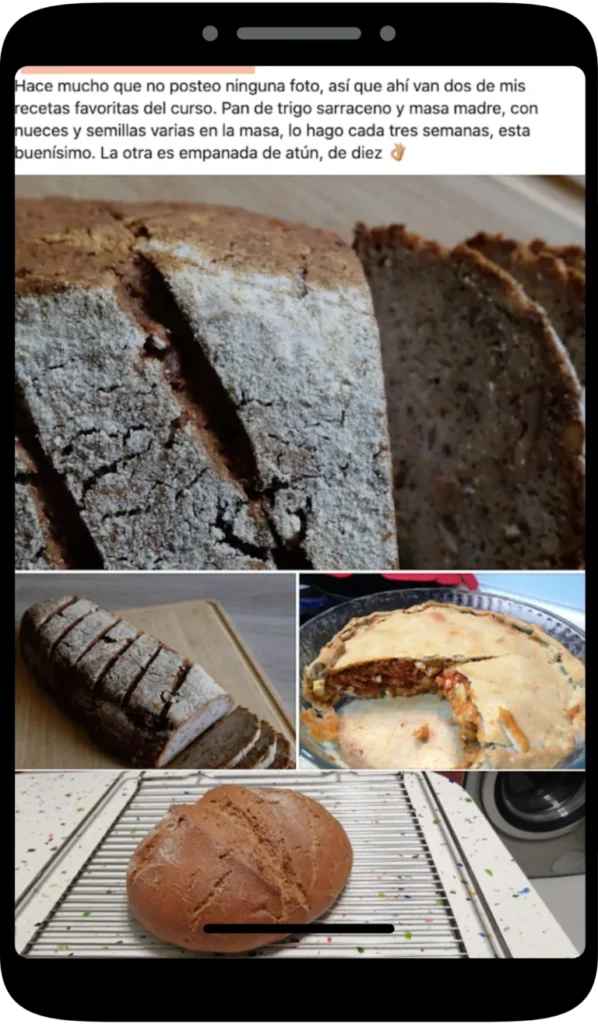 PANES SIN GLUTEN DEL CURSO PANES Y MASAS SIN GLUTEN