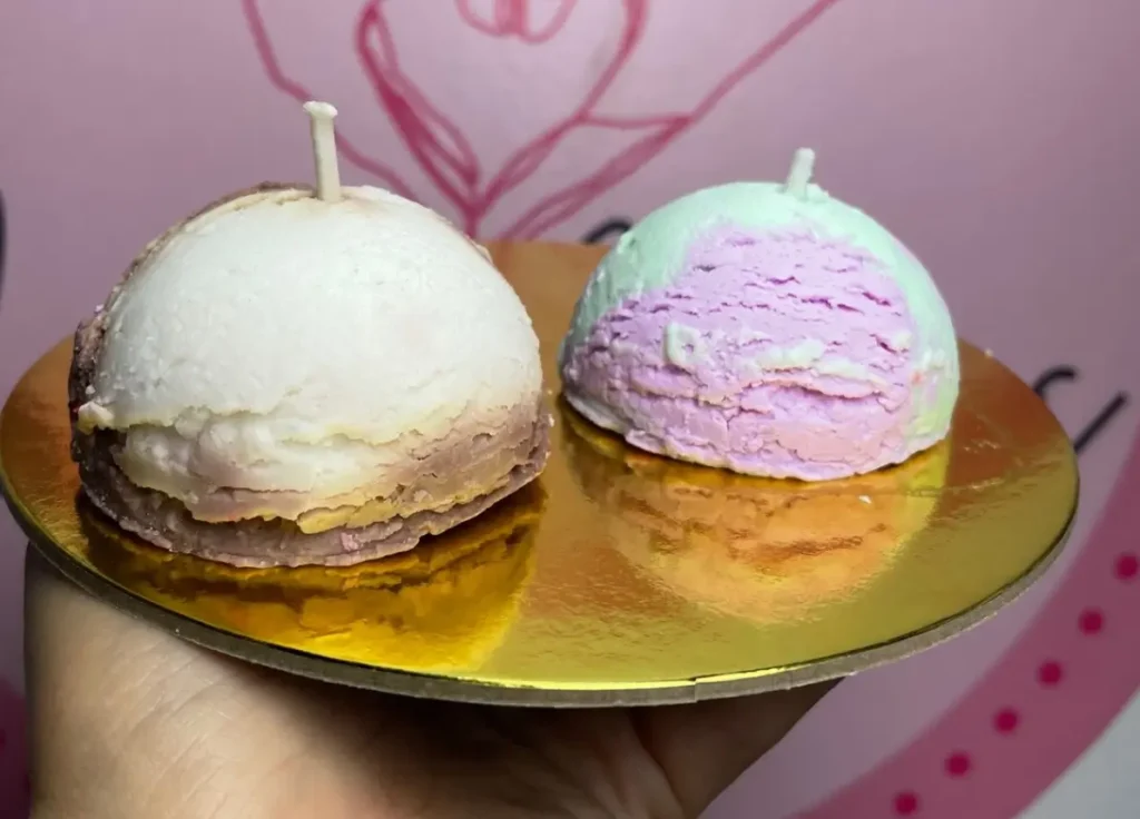 velas bola de helado