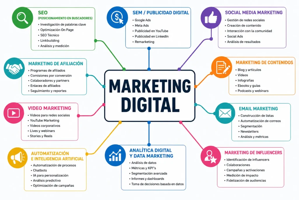 Áreas del Marketing Digital