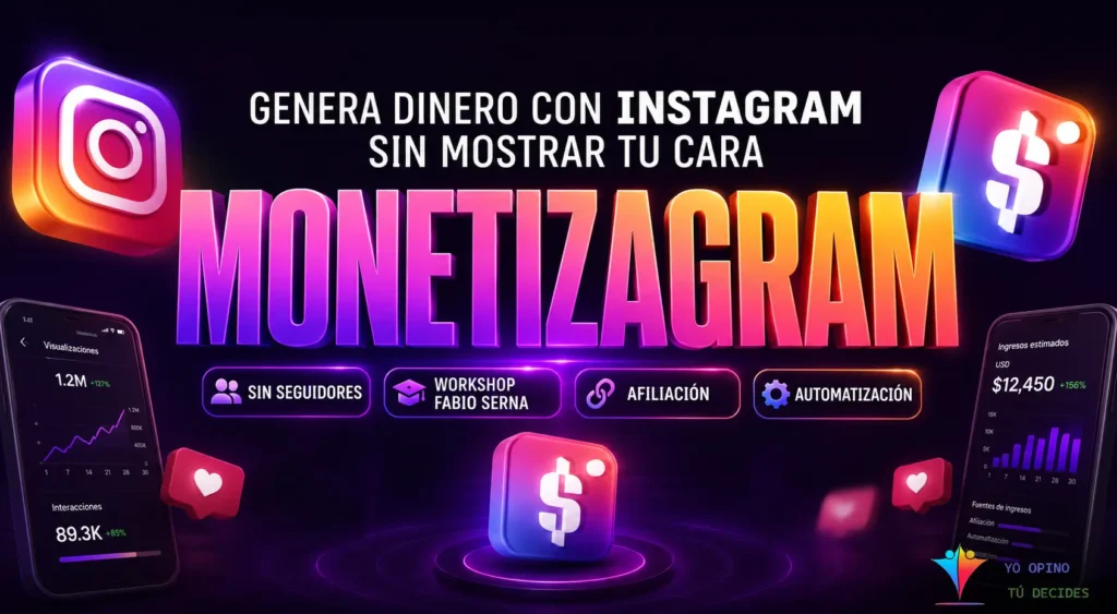Genera dinero con Monetizagram