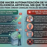 youtube e inteligencia artificial sin que te baneen