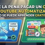 Pagar un curso de Youtube automatizado o aprender gratis