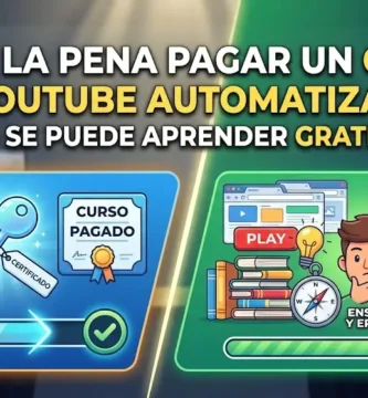Pagar un curso de Youtube automatizado o aprender gratis