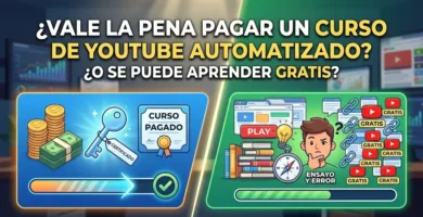 Pagar un curso de Youtube automatizado o aprender gratis